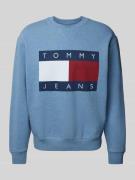 Tommy Jeans Sweatshirt mit Logo-Print in Bleu, Größe L