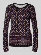 Betty Barclay Pullover aus Viskose-Mix mit Rundhalsausschnitt in Lila,...