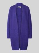 MAERZ Muenchen Cardigan aus Mohair-Mix mit offener Vorderseite in Lila...