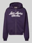 Low Lights Studios Sweatjacke mit Kapuze in Purple, Größe L