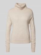 Christian Berg Woman Strickpullover mit Rollkragen in Beige, Größe L