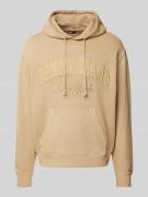 Tommy Jeans Hoodie mit Label-Stitching in Beige, Größe L