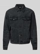 ELIAS RUMELIS Jeansjacke mit Kentkragen Modell 'Scharon' in Black, Grö...