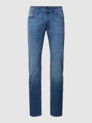 BOSS Orange Slim Fit Jeans mit Label-Patch Modell 'Delaware' in Blau, ...