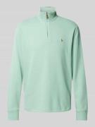 POLO RALPH LAUREN Strickpullover mit Logo-Stitching in Mint, Größe L