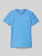 Tommy Hilfiger Teens Regular Fit T-Shirt mit Logo-Stitching in Blau, G...