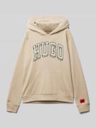 HUGO Hoodie mit Kapuze in Beige, Größe 140