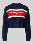 Tommy Jeans Cropped Strickpullover mit Woll-Anteil lModell 'SCRIPT' in...