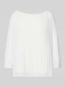 s.Oliver BLACK LABEL Regular Fit Bluse aus Chiffon in Offwhite, Größe ...