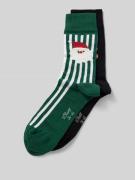 s.Oliver RED LABEL Socken aus Bio-Baumwoll-Mix mit weihnachtlichen Des...