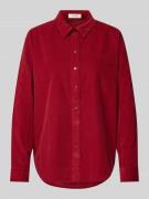 s.Oliver RED LABEL Regular Fit Cord Bluse aus reiner Baumwolle in Rot,...