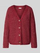 s.Oliver RED LABEL Regular Fit Strickjacke aus Woll-Mix mit Kontrast-S...