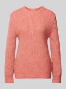 s.Oliver RED LABEL Regular Fit Strickpullover mit gerippten Abschlüsse...