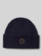 JOOP! Collection Beanie mit Label-Badge Modell 'Feranto' in Marine, Gr...