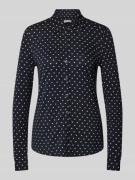 MARC O POLO Regular Fit Jersey-Langarmbluse aus Viskose-Mix mit Polka ...