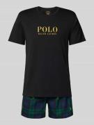 Polo Ralph Lauren Underwear Pyjama mit Label-Print in Black, Größe L