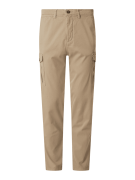 SELECTED HOMME Slim Tapered Fit Cagohose mit Stretch-Anteil in Beige, ...