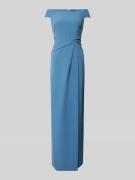 LAUREN DRESSES Abendkleid mit Knotendetail Modell 'SARAN' in Bleu, Grö...