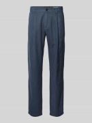 MARC O POLO Tapered Fit Leinenhose mit Bundfalten Modell 'Osby' in Mar...