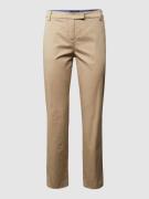 MARC O POLO Cropped Chino mit Stretch-Anteil in Beige, Größe 34