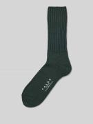 Falke Socken aus Schurwoll-Mix mit Label-Detail Modell 'Nelson' in Dun...