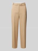 Tommy Hilfiger Slim Fit Stoffhose mit Bügelfalten in Beige, Größe 34