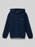 Tommy Hilfiger Kids Hoodie mit Logo-Stitching in Marine, Größe 104