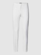 Cambio Skinny Fit Stretchhose mit Ziernähten. in Weiss, Größe 34