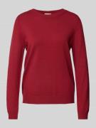 s.Oliver RED LABEL Regular Fit Strickpullover aus Viskose-Mix mit geri...