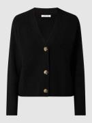 EDITED Cropped Cardigan aus Viskosemischung Modell 'Logan' in Black, G...