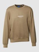 Jack & Jones Sweatshirt mit Label-Print Modell 'VESTERBRO' in Beige, G...