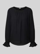 s.Oliver BLACK LABEL Regular Fit Blusenshirt mit Viskose in Black, Grö...