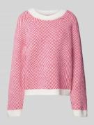 Pieces Regular Fit Strickpullover mit Wollanteil Modell 'OLENA' in Hel...