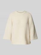 FREE/QUENT Strickpullover mit 3/4-Ärmel Modell 'LULU' in Offwhite, Grö...