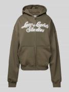 Low Lights Studios Sweatjacke mit Kapuze Modell 'Shutter' in Taupe, Gr...