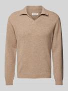 Casual Friday Strickpullover mit gerippten Abschlüssen Modell 'Karl' i...