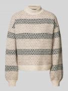 Vero Moda Regular Fit Strickpullover mit Wolle Modell 'TRIXIE' in Beig...