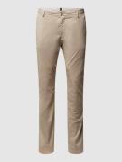 BOSS Slim Fit Chino mit Stretch-Anteil in Beige, Größe 52