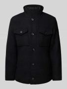 Tom Tailor Regular Fit Jacke mit Wolle in Black, Größe L