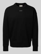 CK Calvin Klein Oversized Sweatshirt mit Label-Print in Black, Größe L