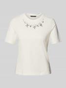 Vero Moda Regular Fit T-Shirt aus reiner Baumwolle Modell 'SIF' in Wei...