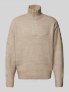 Jack & Jones Troyer mit gerippten Abschlüssen Modell 'OLLIE' in Beige,...