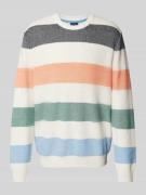 Christian Berg Men Strickpullover mit Rundhalsausschnitt in Offwhite, ...