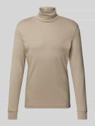 JAKE*S STUDIO MEN Longsleeve aus Viskose mit Rollkragen in Khaki, Größ...