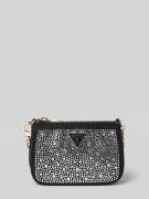 Guess Handtasche mit Ziersteinbesatz Modell 'DAILY POUCH' in Black, Gr...