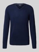 Christian Berg Men Wollpullover mit V-Ausschnitt und Kaschmir-Anteil i...