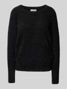 Christian Berg Woman Strickpullover aus Viskose mit Effektgarn in Blac...