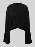 Gestuz Strickpullover mit Turtleneck Modell 'Flina' in Black, Größe L