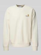 Carhartt Work In Progress Sweatshirt mit Label-Stitching in Offwhite, ...