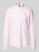 BOSS Slim Fit Business-Hemd mit Knopfleiste Modell 'Roan' in Rosa, Grö...